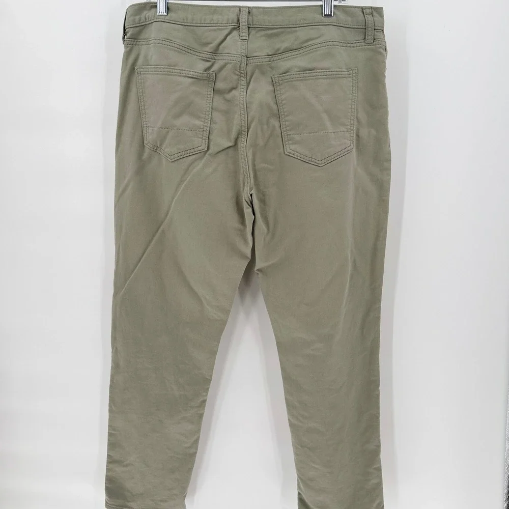 BANANA REPUBLIC Men's Travel Jeans Athletic Fit Olive Green 36x30 Stretch